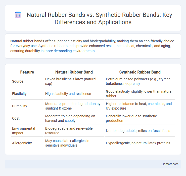 Natural Rubber Bands vs. Synthetic Rubber Bands: Key Differences and Applications