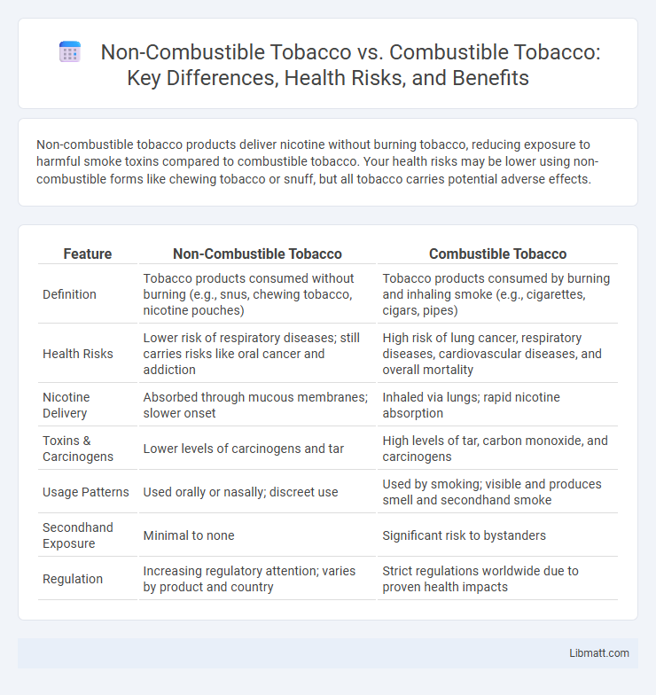 Non-Combustible Tobacco vs. Combustible Tobacco: Key Differences, Health Risks, and Benefits