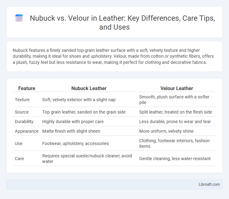 Nubuck vs. Velour in Leather: Key Differences, Care Tips, and Uses