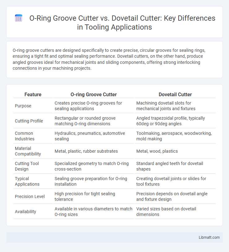 O-Ring Groove Cutter vs. Dovetail Cutter: Key Differences in Tooling Applications