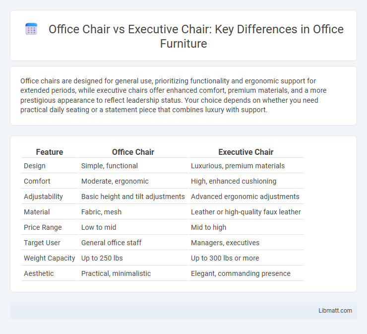 Office Chair vs Executive Chair: Key Differences in Office Furniture