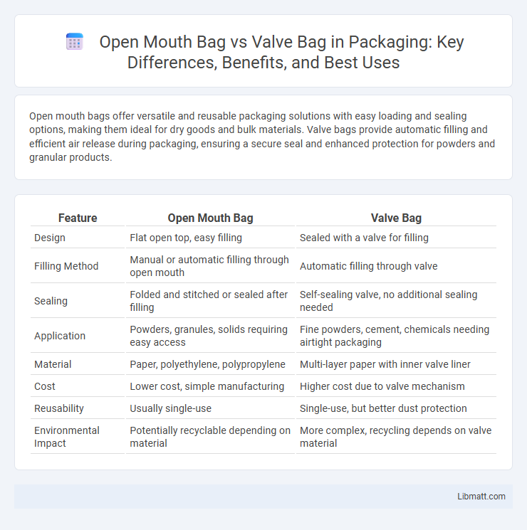 Open Mouth Bag vs Valve Bag in Packaging: Key Differences, Benefits, and Best Uses
