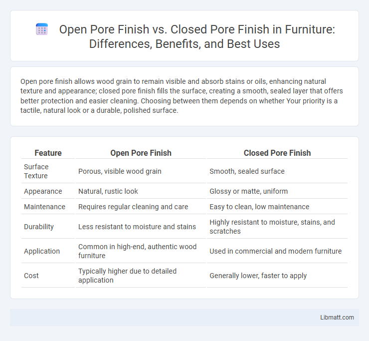 Open Pore Finish vs. Closed Pore Finish in Furniture: Differences, Benefits, and Best Uses