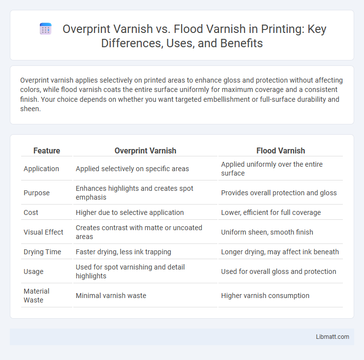 Overprint Varnish vs. Flood Varnish in Printing: Key Differences, Uses, and Benefits
