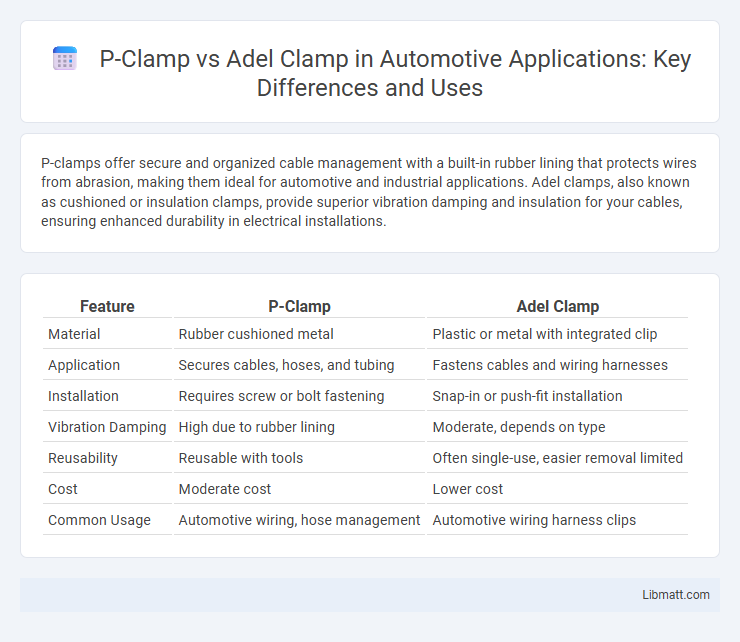 P-Clamp vs Adel Clamp in Automotive Applications: Key Differences and Uses