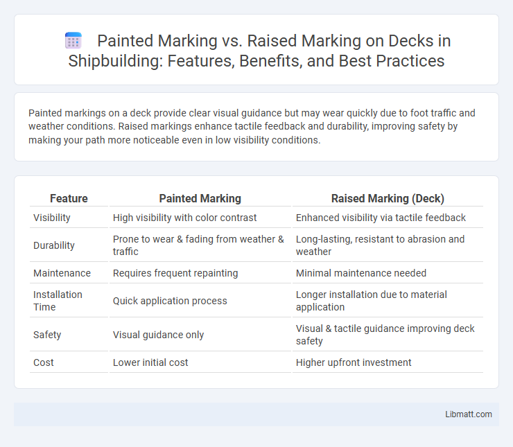Painted Marking vs. Raised Marking on Decks in Shipbuilding: Features, Benefits, and Best Practices