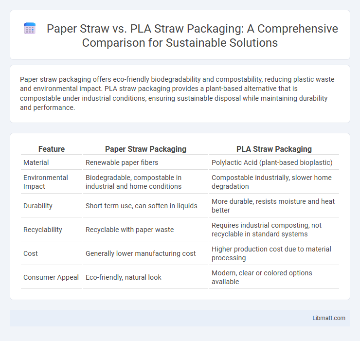 Paper Straw vs. PLA Straw Packaging: A Comprehensive Comparison for Sustainable Solutions
