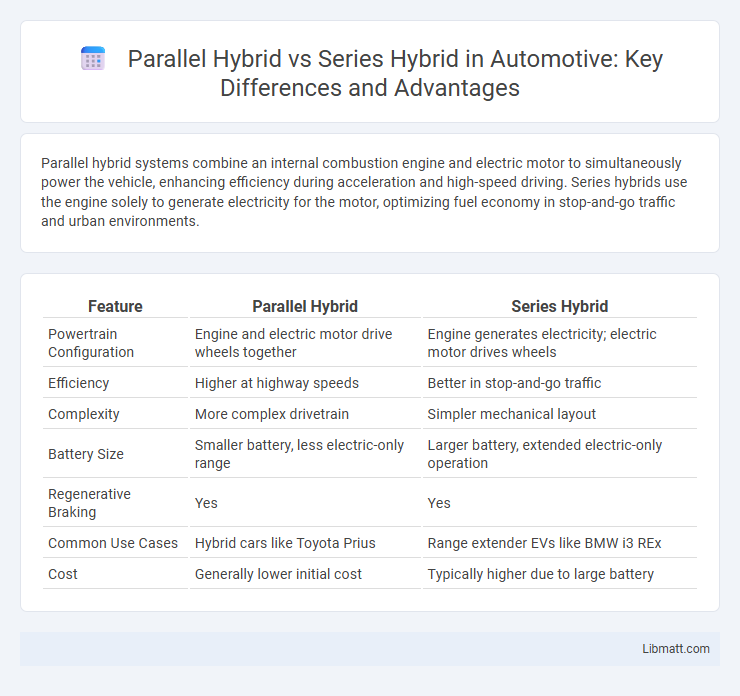 Parallel Hybrid vs Series Hybrid in Automotive: Key Differences and Advantages