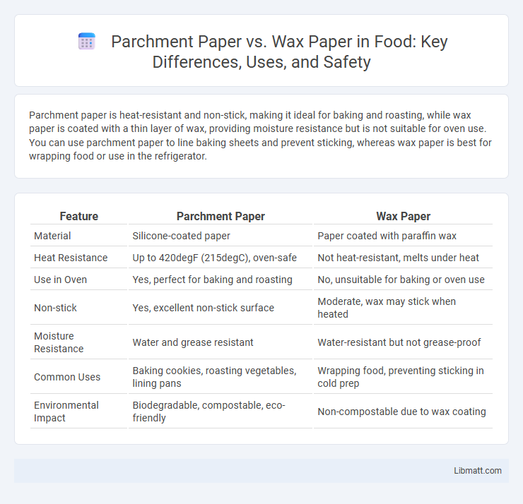 Parchment Paper vs. Wax Paper in Food: Key Differences, Uses, and Safety