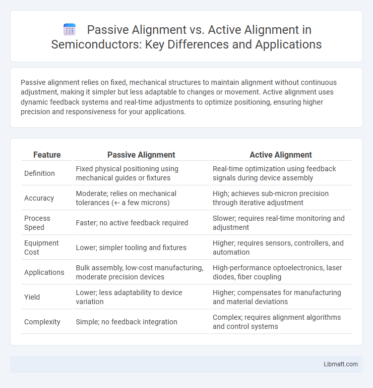 Passive Alignment vs. Active Alignment in Semiconductors: Key Differences and Applications