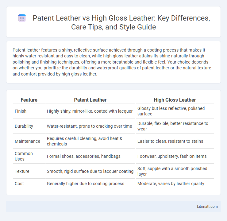 Patent Leather vs High Gloss Leather: Key Differences, Care Tips, and Style Guide