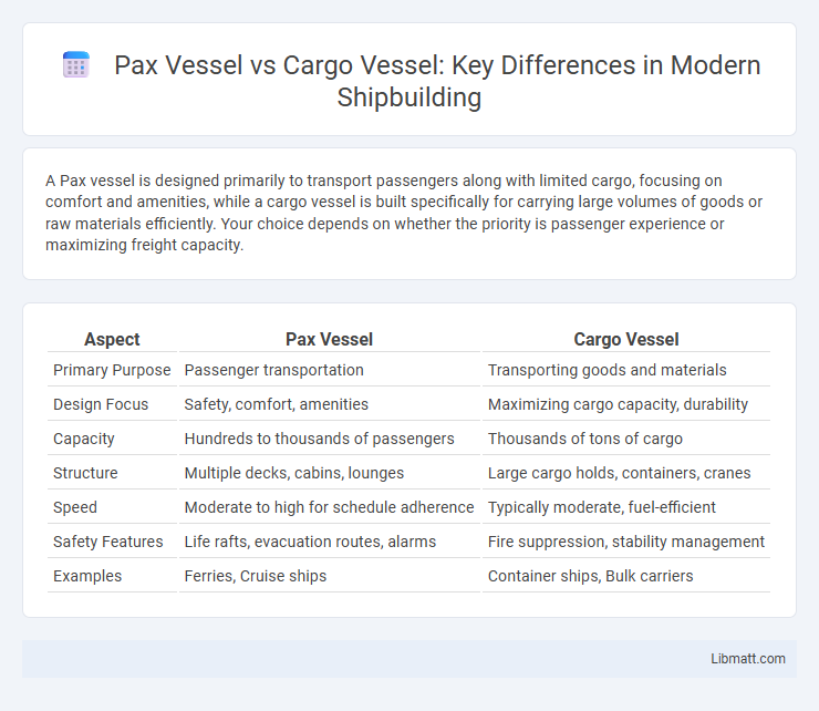 Pax Vessel vs Cargo Vessel: Key Differences in Modern Shipbuilding