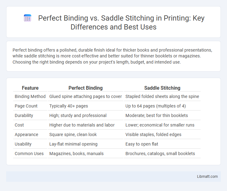 Perfect Binding vs. Saddle Stitching in Printing: Key Differences and Best Uses