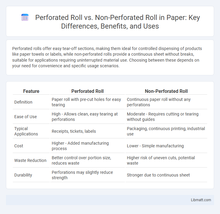 Perforated Roll vs. Non-Perforated Roll in Paper: Key Differences, Benefits, and Uses