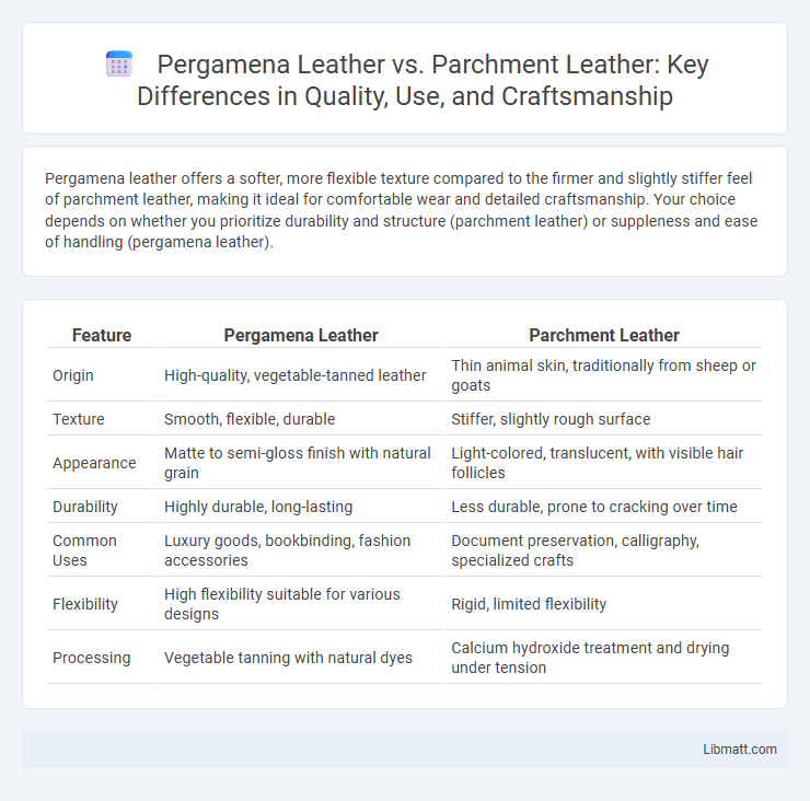 Pergamena Leather vs. Parchment Leather: Key Differences in Quality, Use, and Craftsmanship
