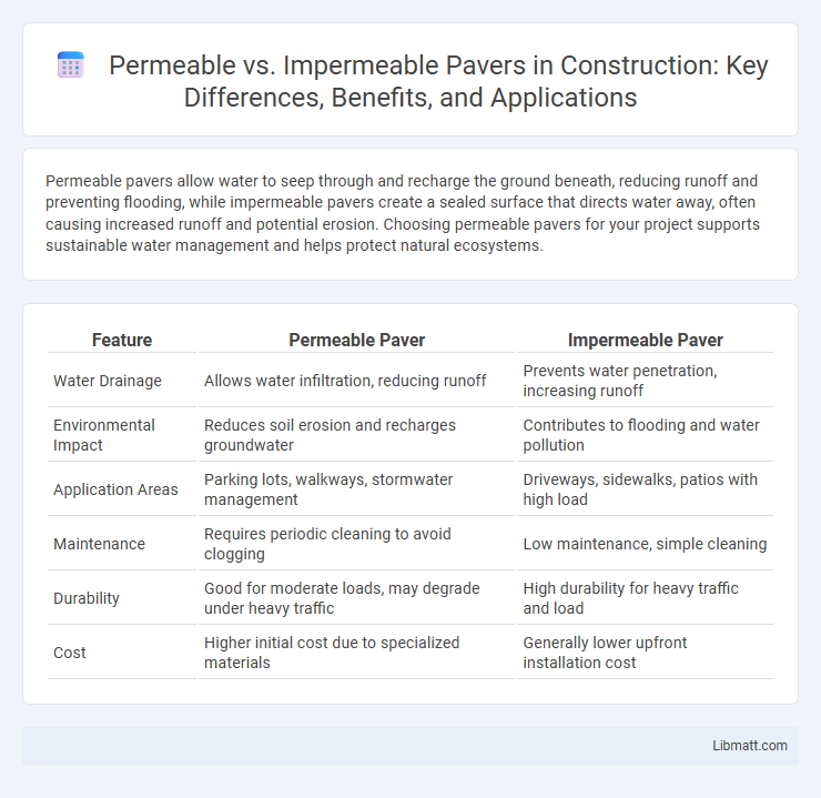 Permeable vs. Impermeable Pavers in Construction: Key Differences, Benefits, and Applications