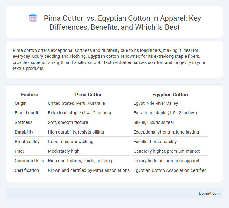 Pima Cotton vs. Egyptian Cotton in Apparel: Key Differences, Benefits, and Which is Best
