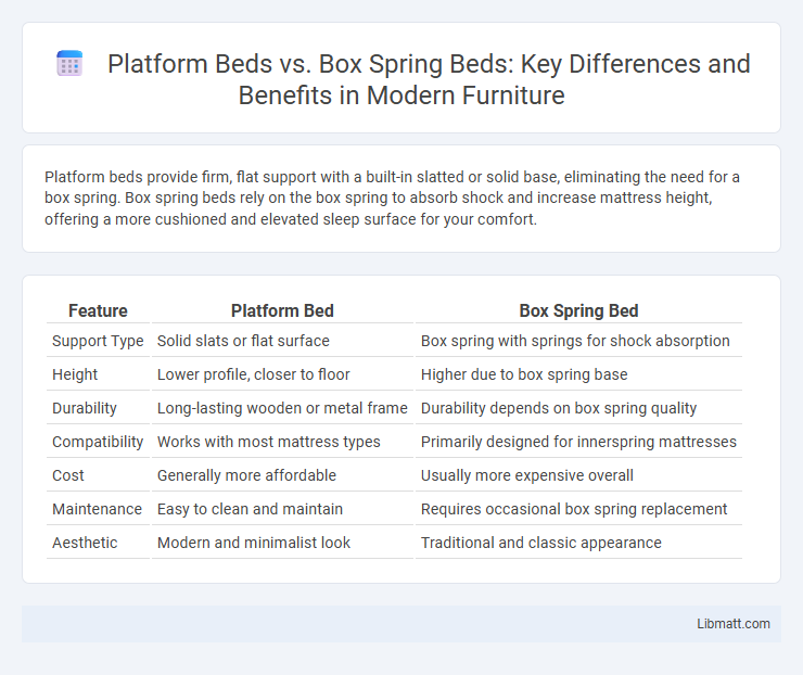Platform Beds vs. Box Spring Beds: Key Differences and Benefits in Modern Furniture