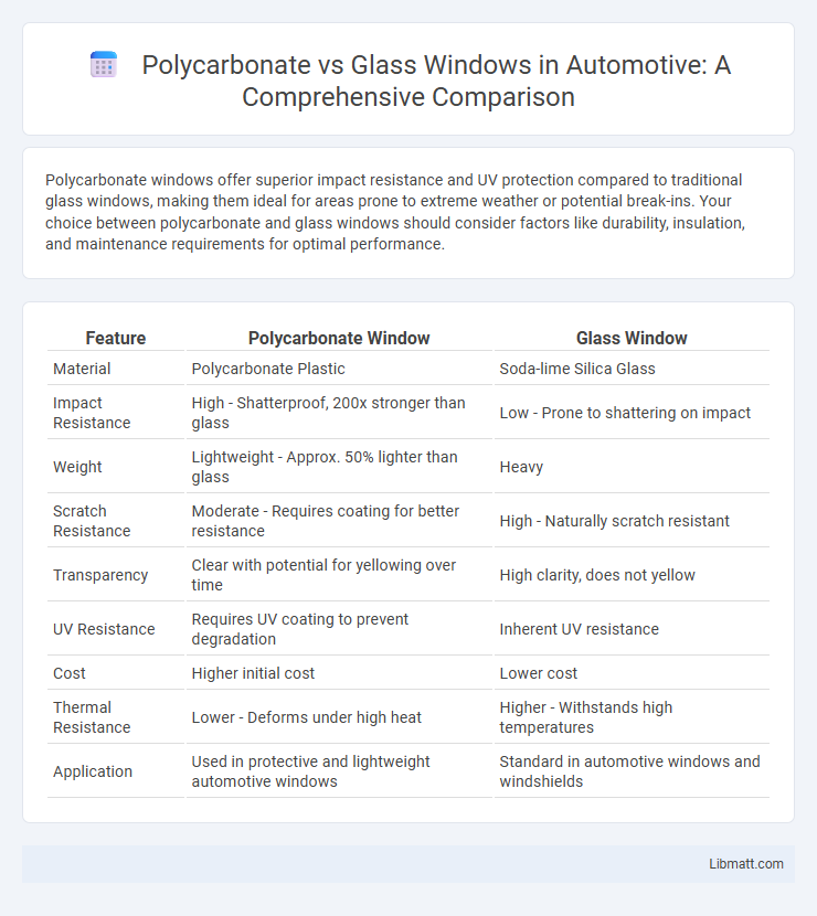 Polycarbonate vs Glass Windows in Automotive: A Comprehensive Comparison