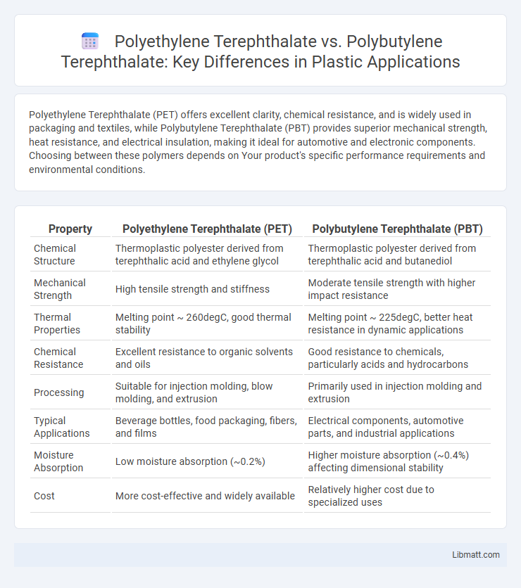 Polyethylene Terephthalate vs. Polybutylene Terephthalate: Key Differences in Plastic Applications