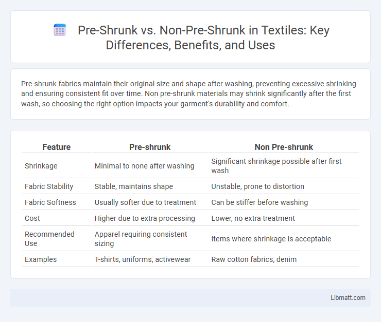 Pre-Shrunk vs. Non-Pre-Shrunk in Textiles: Key Differences, Benefits, and Uses