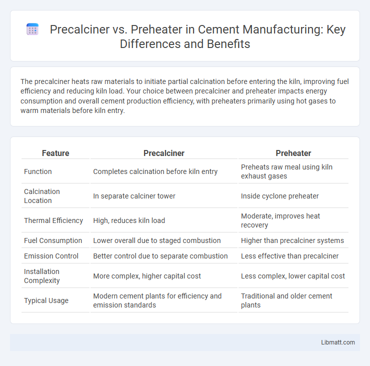 Precalciner vs. Preheater in Cement Manufacturing: Key Differences and Benefits