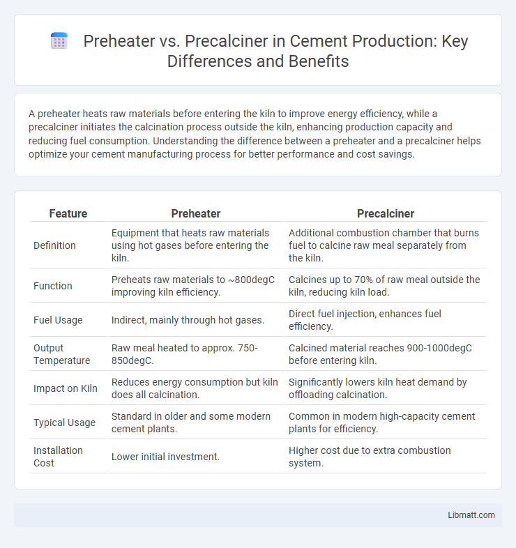 Preheater vs. Precalciner in Cement Production: Key Differences and Benefits