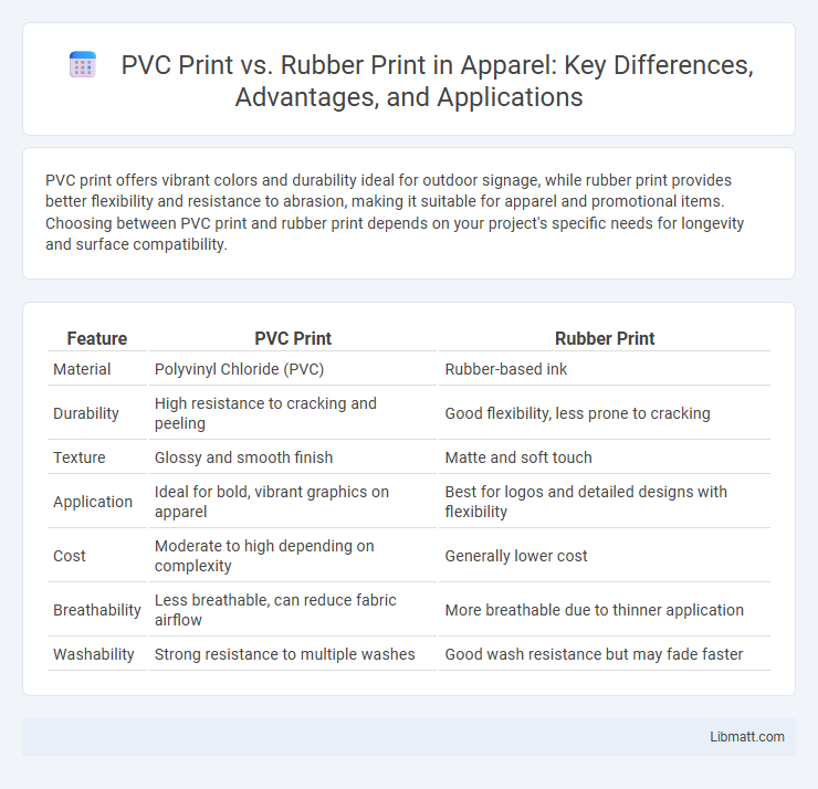 PVC Print vs. Rubber Print in Apparel: Key Differences, Advantages, and Applications