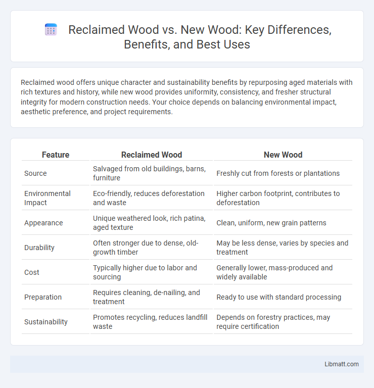Reclaimed Wood vs. New Wood: Key Differences, Benefits, and Best Uses