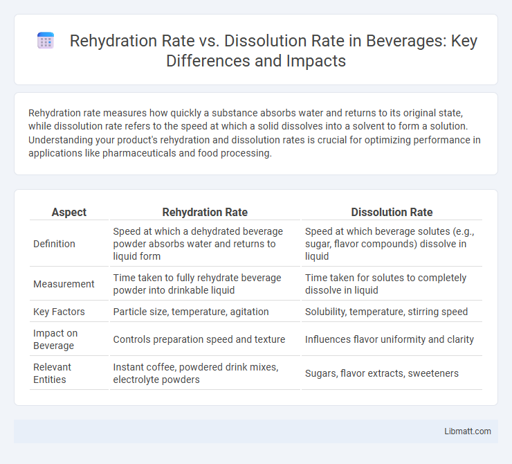 Rehydration Rate vs. Dissolution Rate in Beverages: Key Differences and Impacts