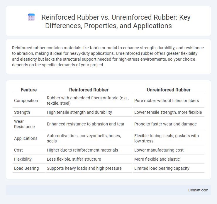 Reinforced Rubber vs. Unreinforced Rubber: Key Differences, Properties, and Applications
