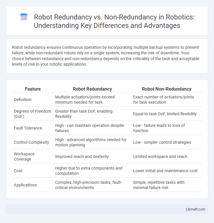 Robot Redundancy vs. Non-Redundancy in Robotics: Understanding Key Differences and Advantages