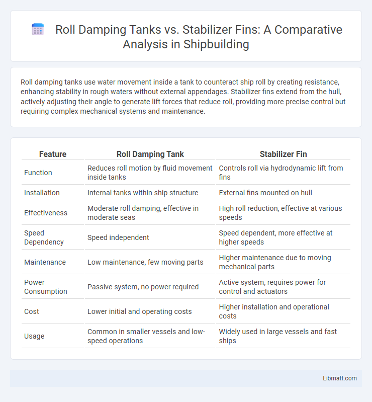 Roll Damping Tanks vs. Stabilizer Fins: A Comparative Analysis in Shipbuilding