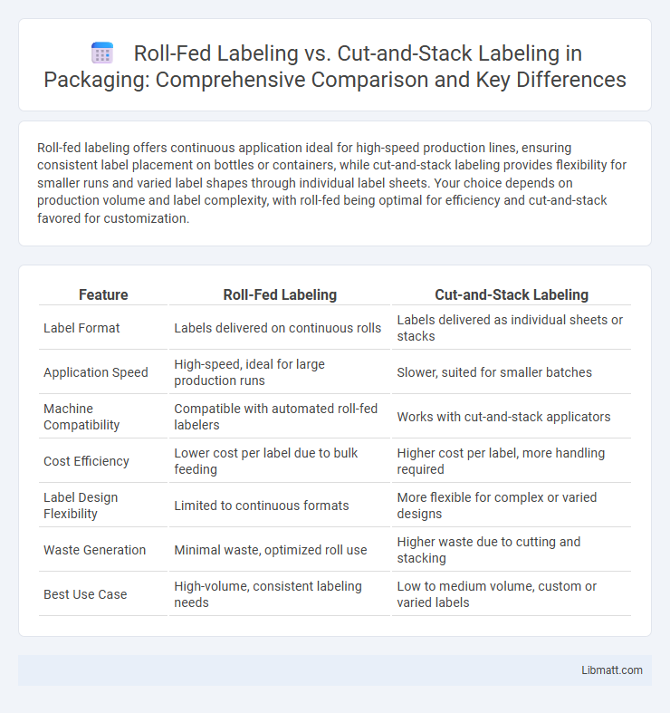 Roll-Fed Labeling vs. Cut-and-Stack Labeling in Packaging: Comprehensive Comparison and Key Differences