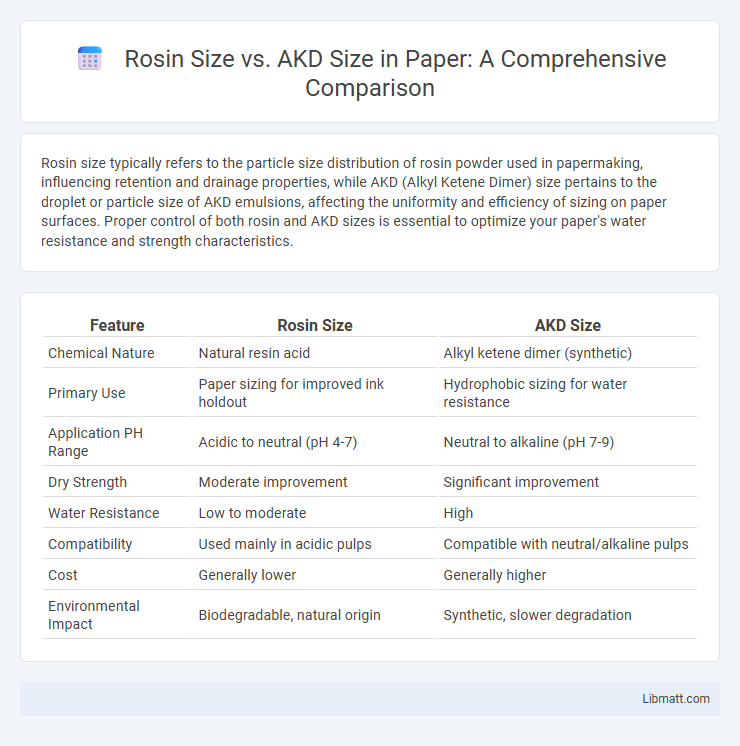 Rosin Size vs. AKD Size in Paper: A Comprehensive Comparison