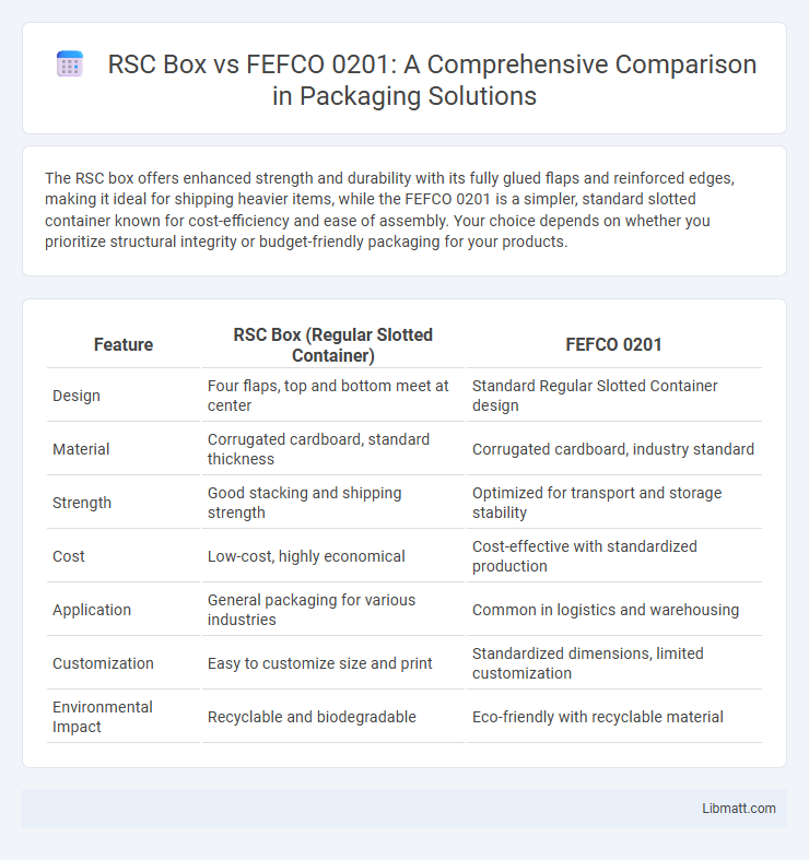 RSC Box vs FEFCO 0201: A Comprehensive Comparison in Packaging Solutions
