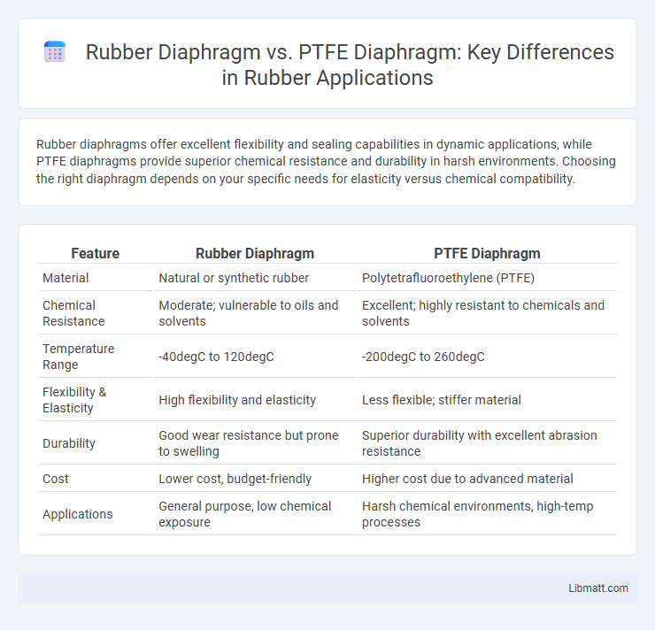 Rubber Diaphragm vs. PTFE Diaphragm: Key Differences in Rubber Applications