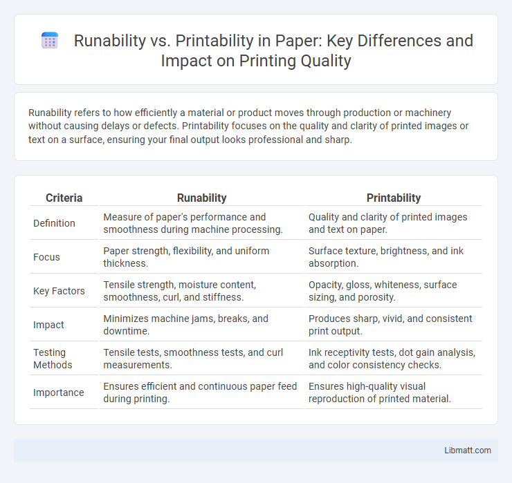 Runability vs. Printability in Paper: Key Differences and Impact on Printing Quality