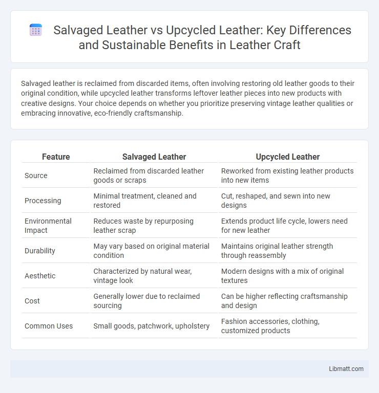 Salvaged Leather vs Upcycled Leather: Key Differences and Sustainable Benefits in Leather Craft