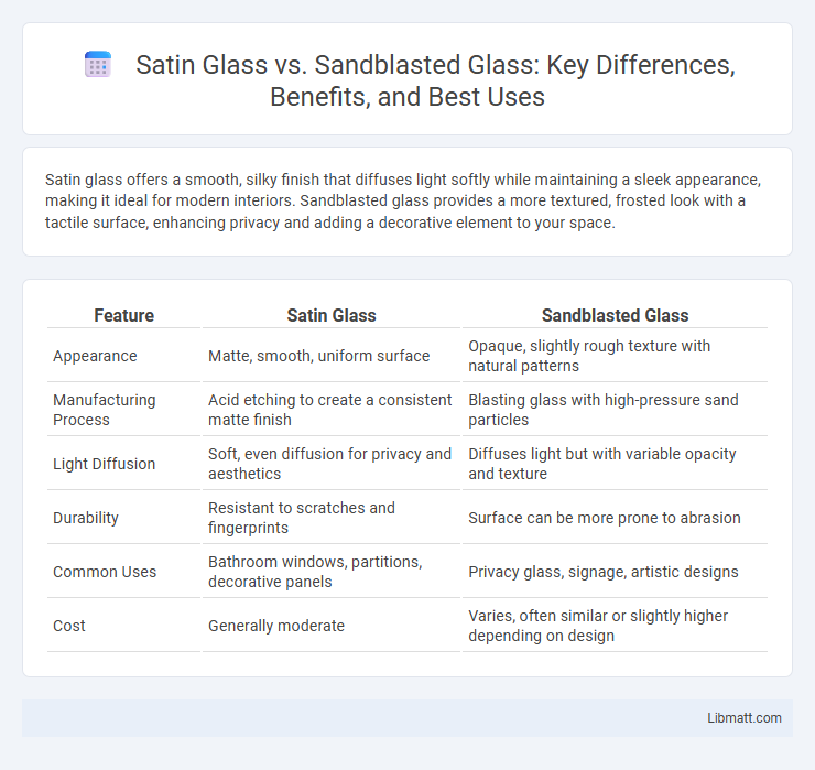 Satin Glass vs. Sandblasted Glass: Key Differences, Benefits, and Best Uses