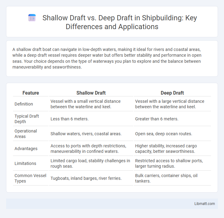 Shallow Draft vs. Deep Draft in Shipbuilding: Key Differences and Applications