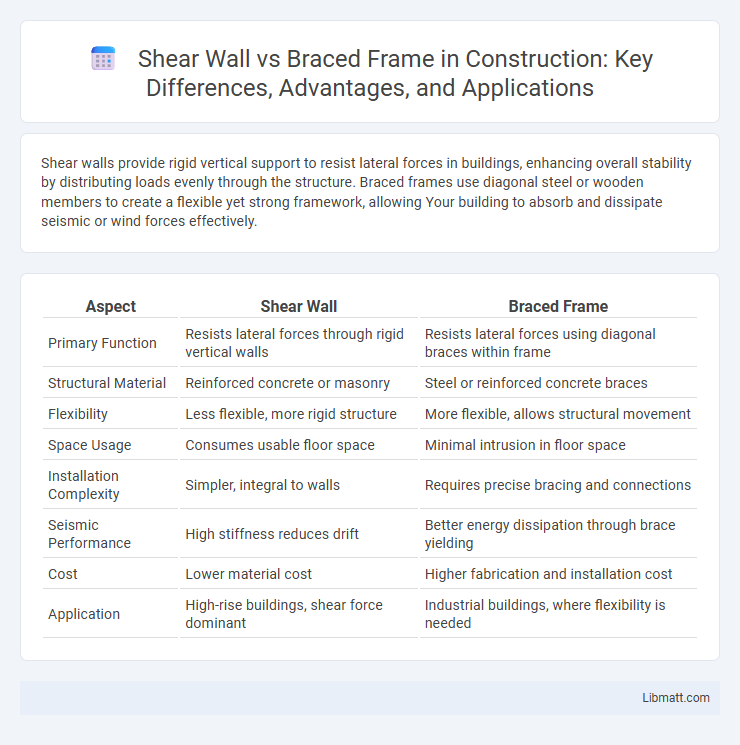 Shear Wall vs Braced Frame in Construction: Key Differences, Advantages, and Applications