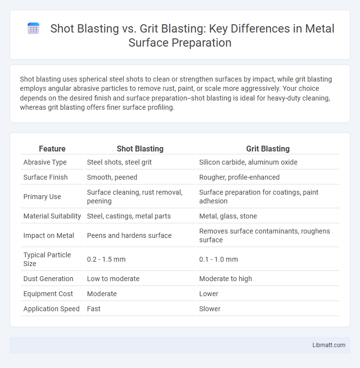 Shot Blasting vs. Grit Blasting: Key Differences in Metal Surface Preparation