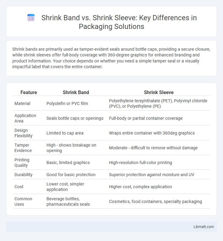 Shrink Band vs. Shrink Sleeve: Key Differences in Packaging Solutions