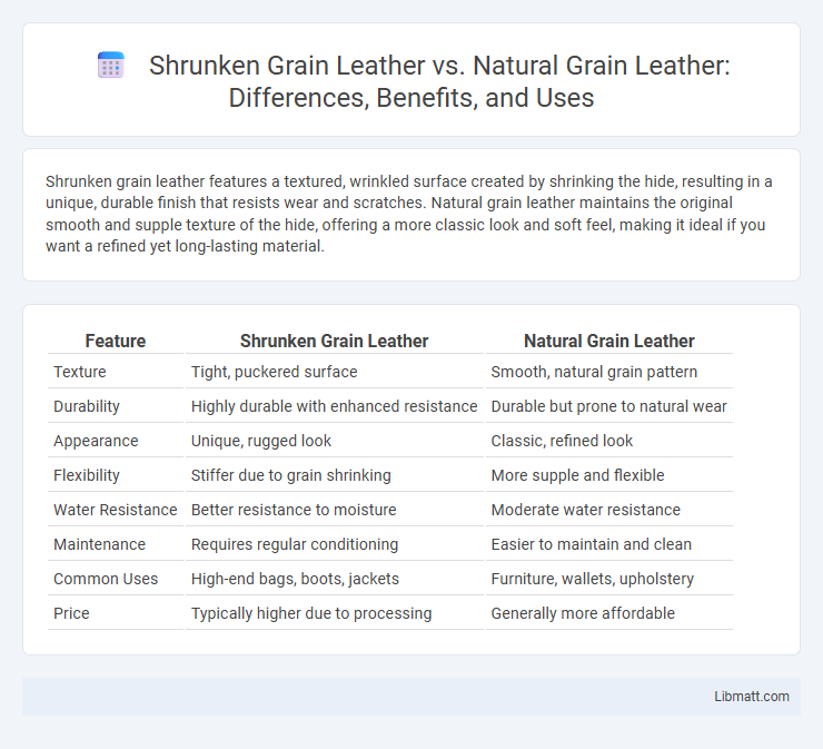 Shrunken Grain Leather vs. Natural Grain Leather: Differences, Benefits, and Uses