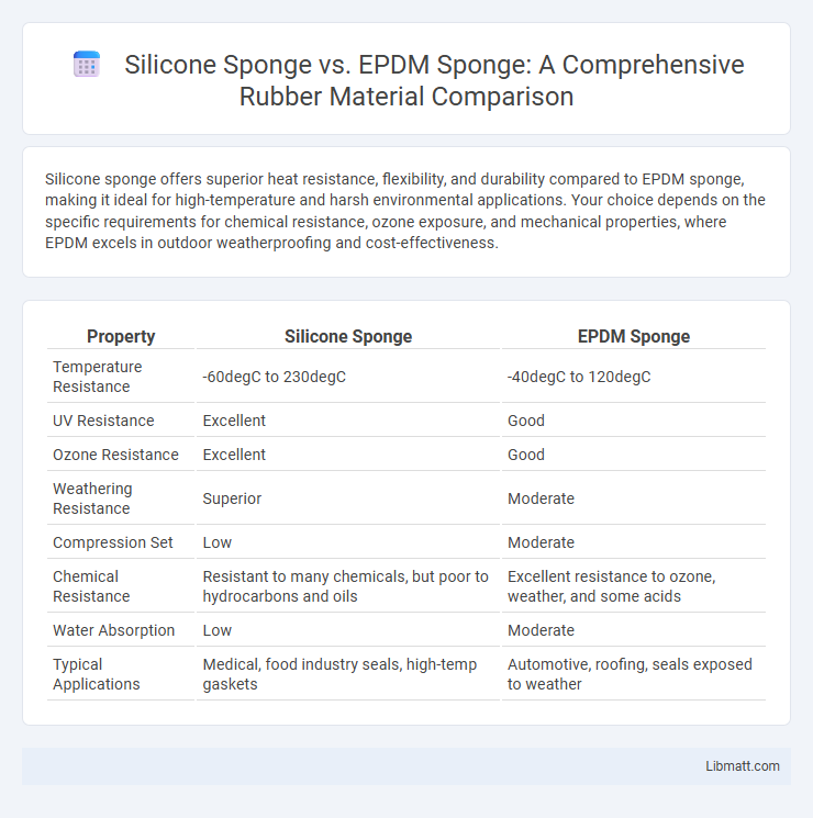 Silicone Sponge vs. EPDM Sponge: A Comprehensive Rubber Material Comparison