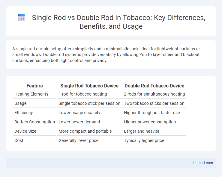 Single Rod vs Double Rod in Tobacco: Key Differences, Benefits, and Usage