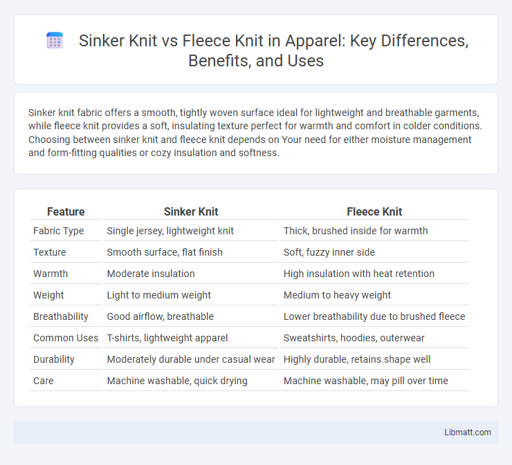 Sinker Knit vs Fleece Knit in Apparel: Key Differences, Benefits, and Uses
