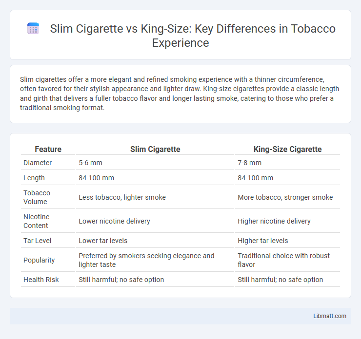 Slim Cigarette vs King-Size: Key Differences in Tobacco Experience