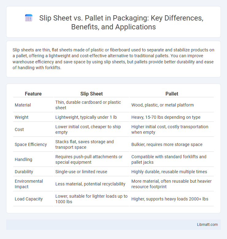 Slip Sheet vs. Pallet in Packaging: Key Differences, Benefits, and Applications